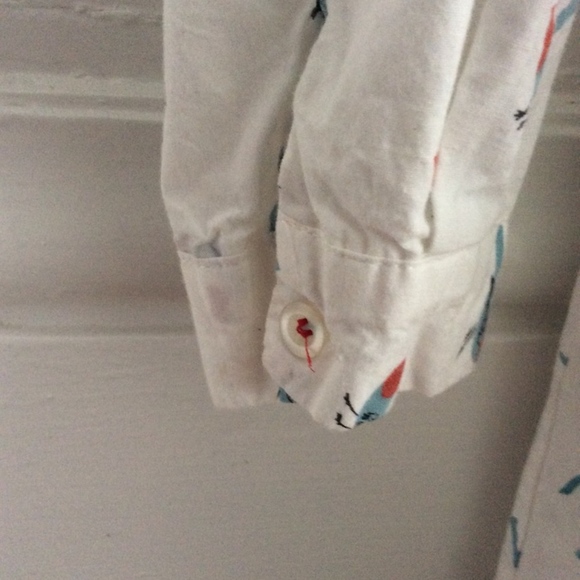 SOLD - Bird Print Dress with Pockets - Picture 5 of 5